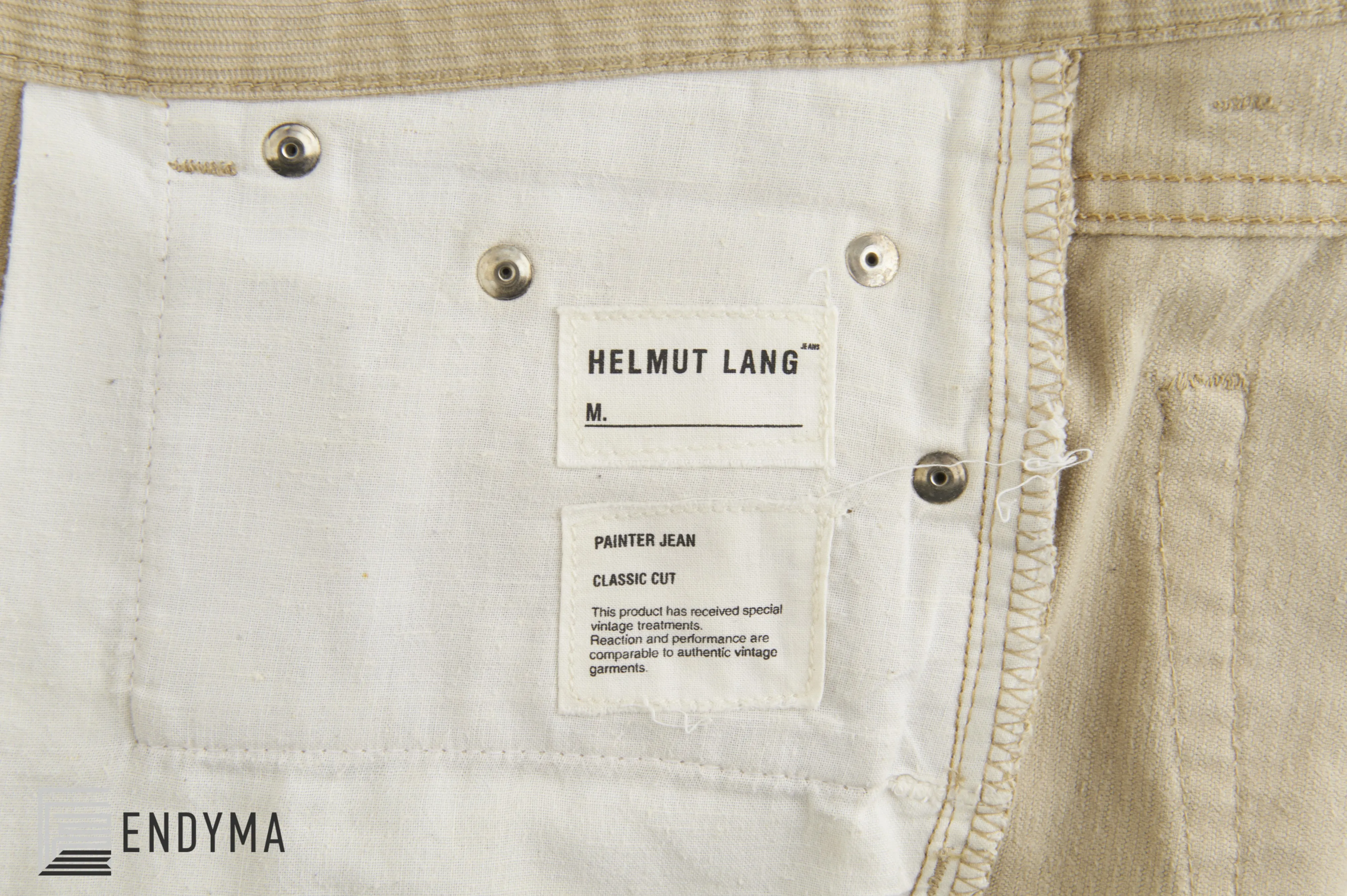 1999 Vintage Beige Corduroy Painter Jeans (Size 31)