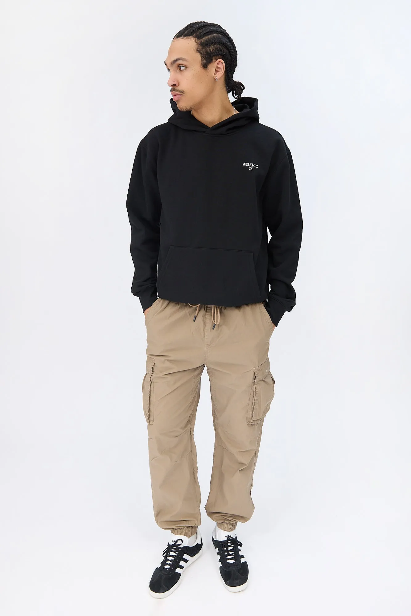 Arsenic Mens Poplin Cargo Jogger