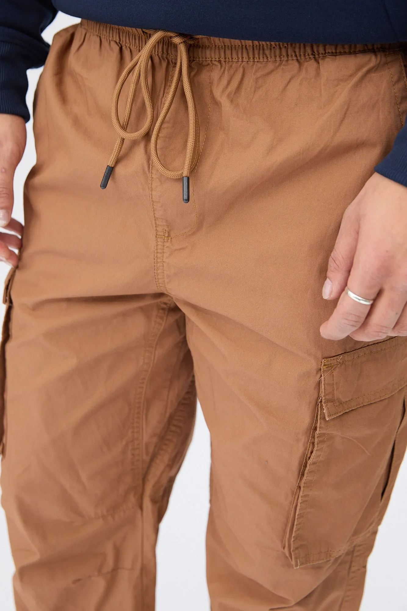 Arsenic Mens Poplin Cargo Jogger