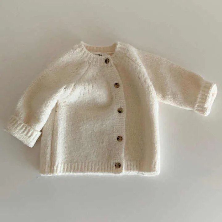 Baby Long Knit Organic Cotton Knitted-سترة كارديجان طويلة