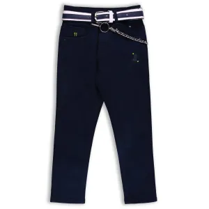 Boys Denim Solid Regular Fit Jeans Comes With Belt