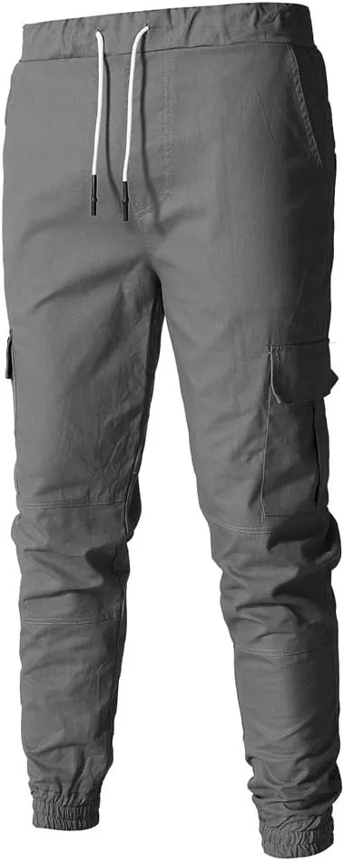 Cargo Pants for Men Big and Tall Baggy Pants with Zipper Pockets Man's Lightweight Hiking Ripstop Cargo Pants Regular