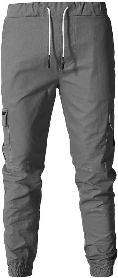 Cargo Pants for Men Big and Tall Baggy Pants with Zipper Pockets Man's Lightweight Hiking Ripstop Cargo Pants Regular