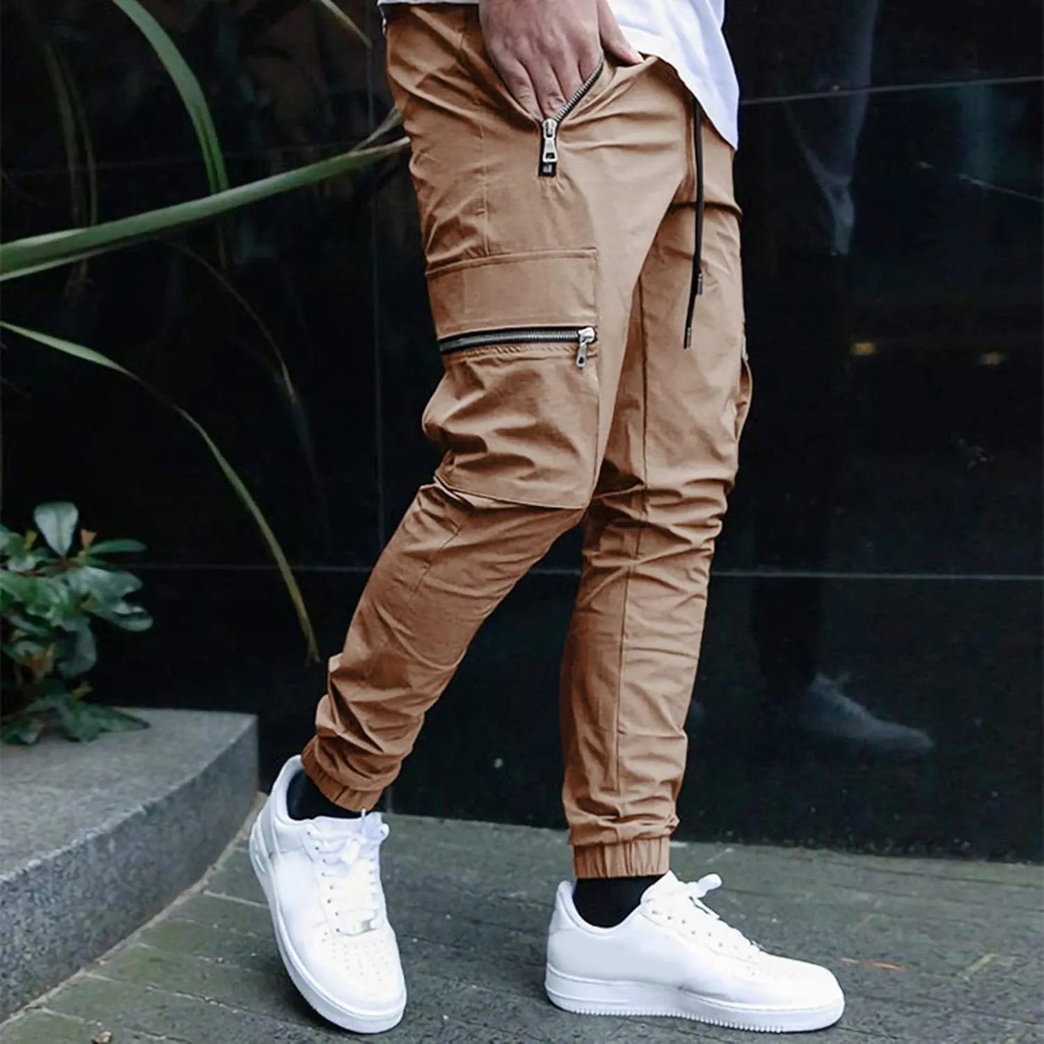 Cargo Pants for Men Big and Tall, Pants Sport Training Tapered Sweatpants Casual Athletics Joggers Mens Casual Pants