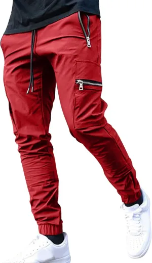 Cargo Pants for Men Big and Tall, Pants Sport Training Tapered Sweatpants Casual Athletics Joggers Mens Casual Pants