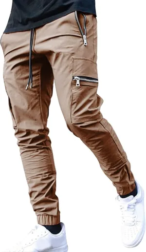 Cargo Pants for Men Big and Tall, Pants Sport Training Tapered Sweatpants Casual Athletics Joggers Mens Casual Pants