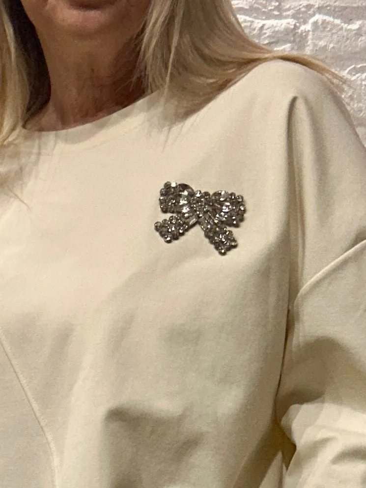 Chelsea Diamant Bling Bow Lux Luna Tunic Lounge Top