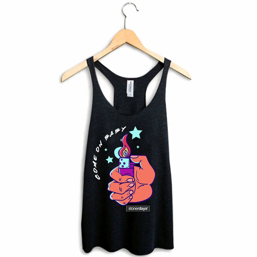 Come On Baby women's racerback