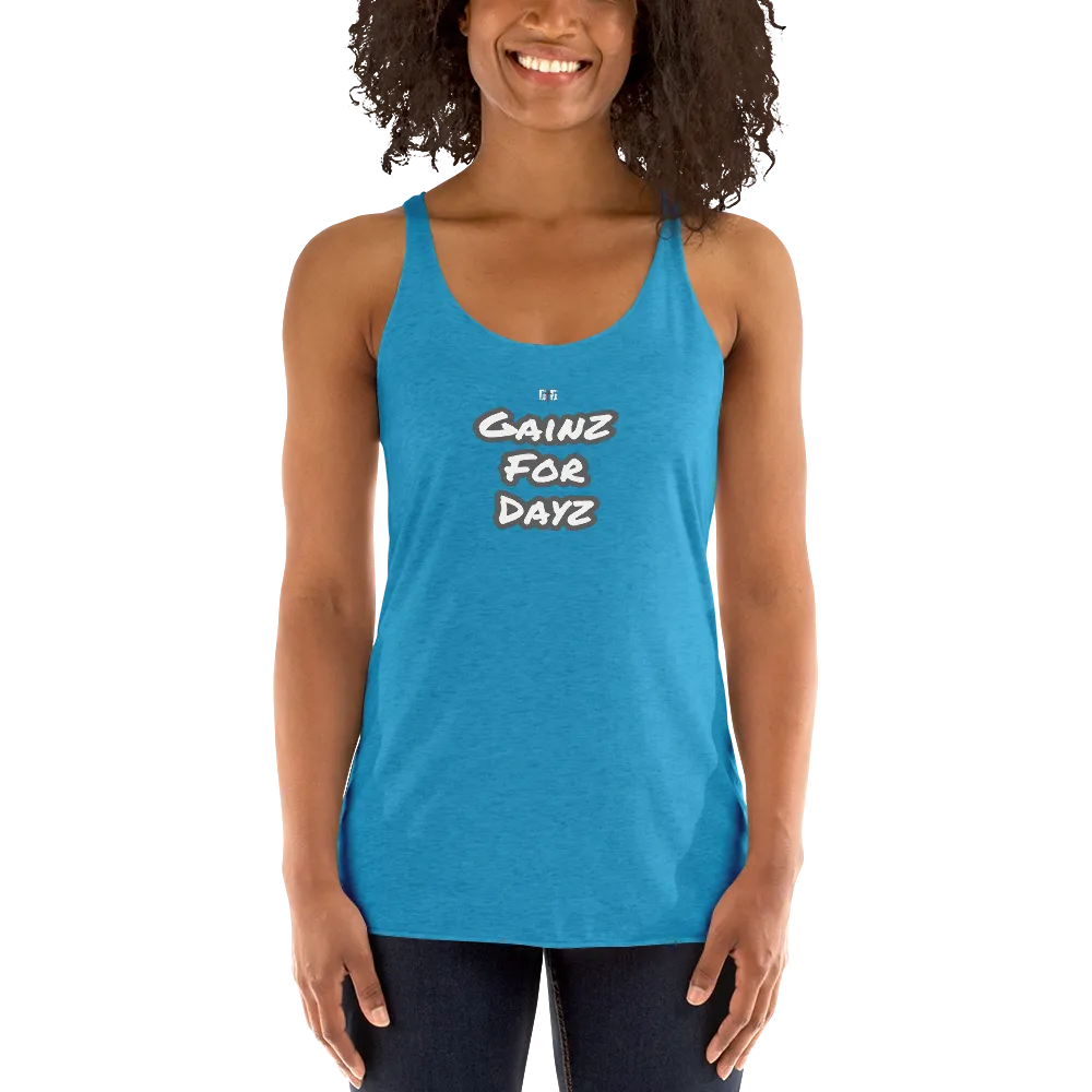 Gainz for Dayz Women's Racerback Tanks