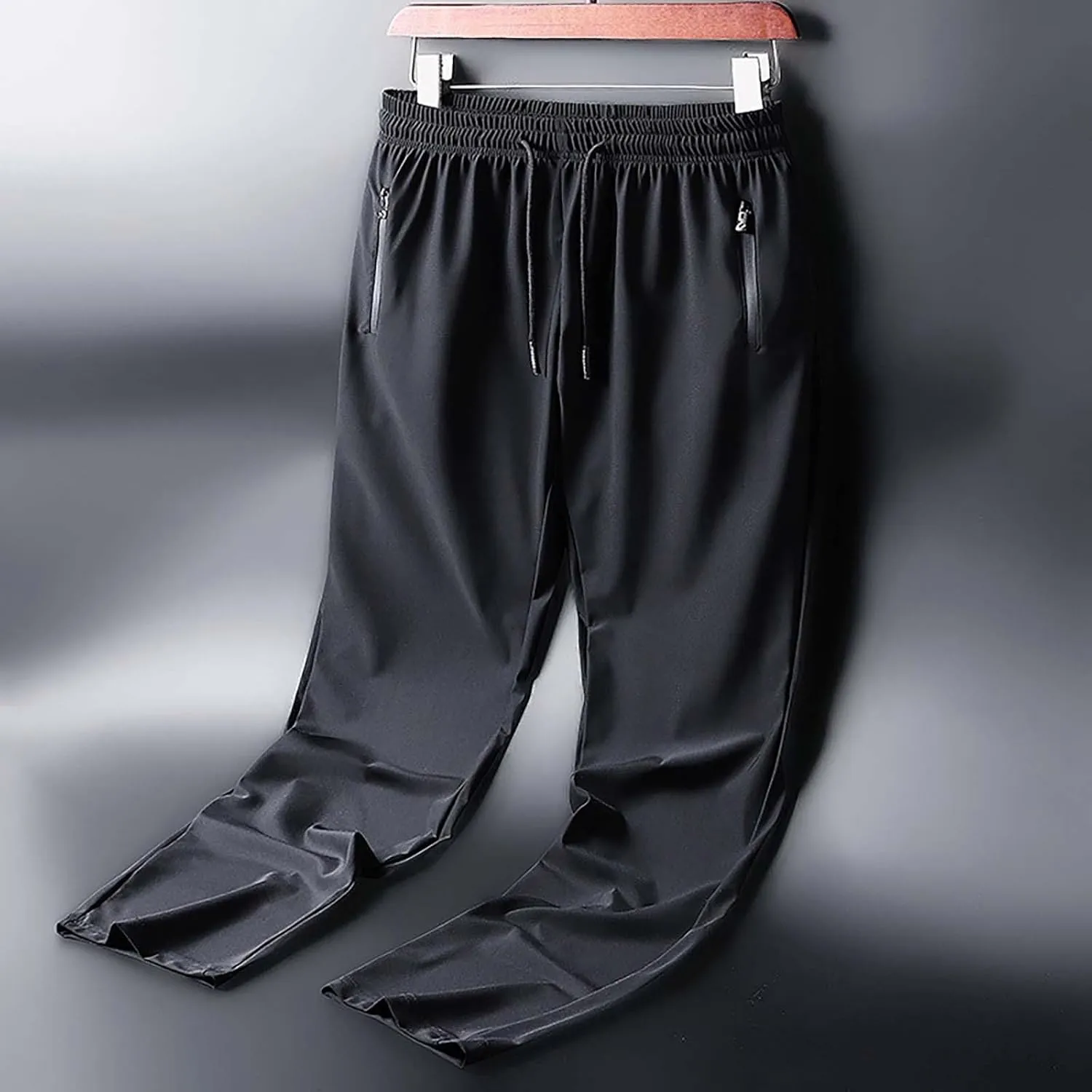 GIERIDUC Mens Joggers Sweatpants Open Bottom Straight Leg Casual Hearm Pants Loose Fit Running Athletic Yoga Pant with Pocket