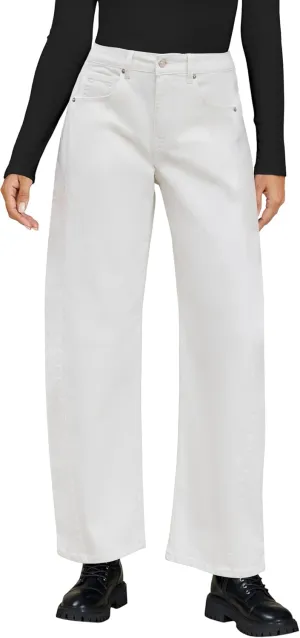 luvamia Barrel Jeans for Women High Waisted Trendy Baggy Stretch Denim Side Seamed Trouser Jeans Loose Fit Jean Pants