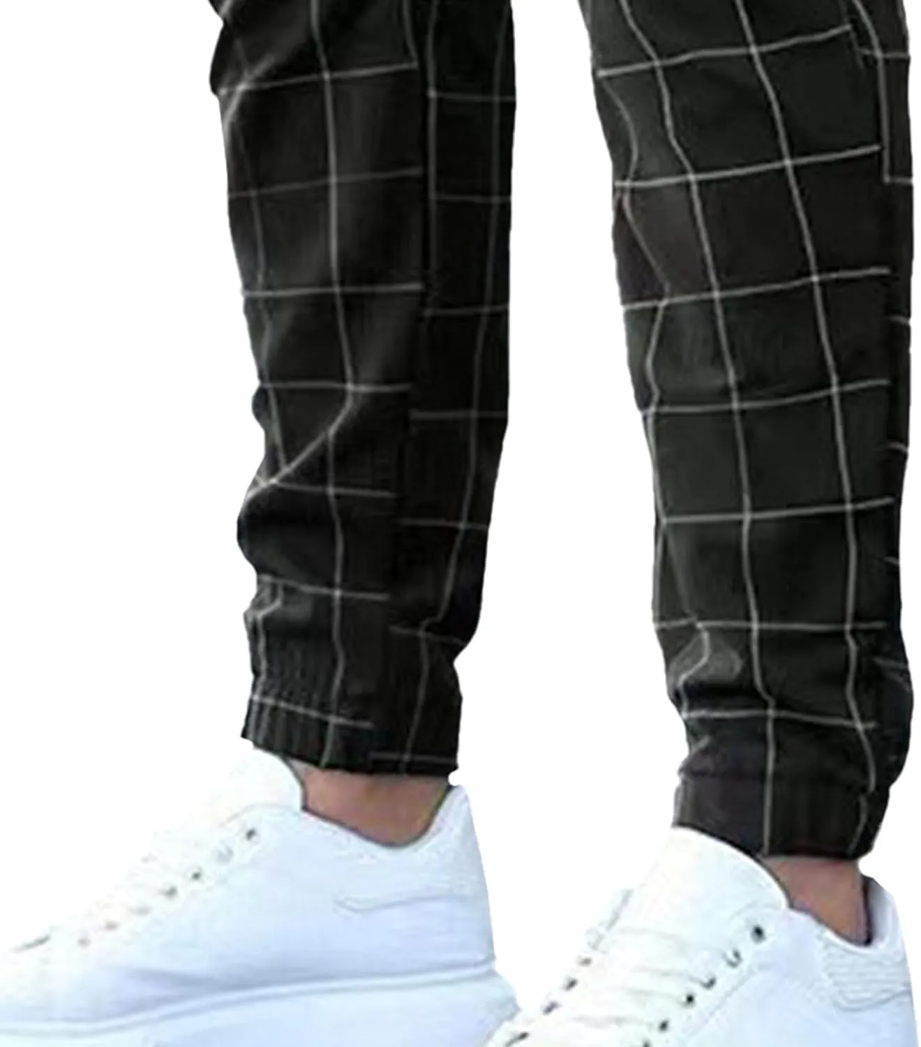 Men's Slim Fit Stretch Chino Pants Casual Stylish Business Dress Pants Lightweight Skinny Flat Front Trousers
