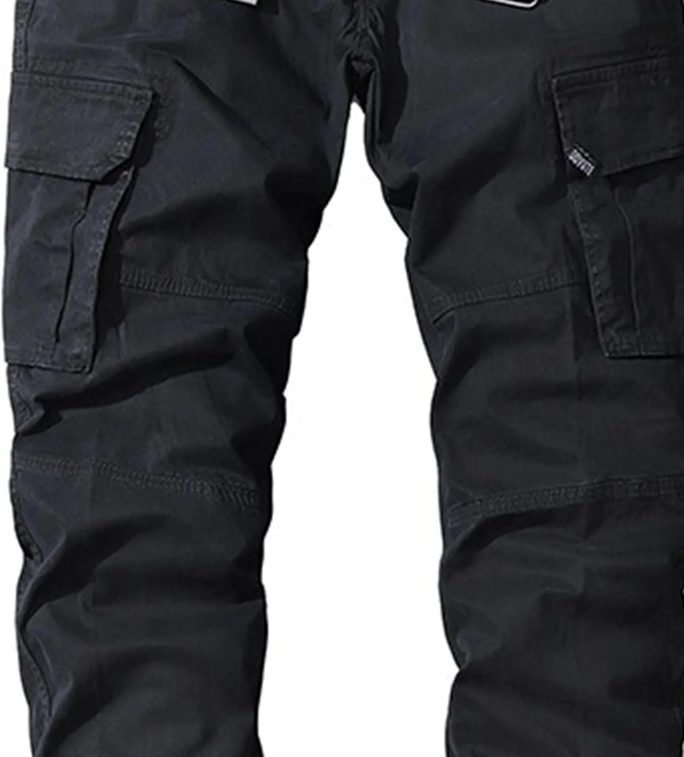 Men's Stylish Slim Fit Twill Pants Stretch Joggers Outdoor Pants Straight Leg Casual Tapered Trousers