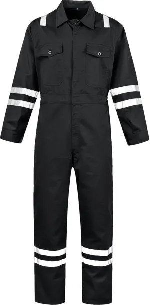 Men's Work Coverall High Visibility Overalls Mechanics Coveralls Workwear Jumpsuit with Multi Pockets