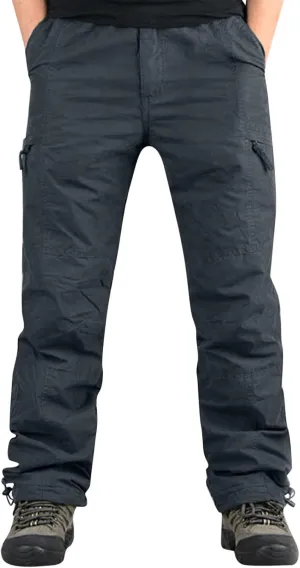 Mens Workout Cargo Sweatpants Casual Cargo Pants Loose Fit Jogger Sweatpants Tactical Work Pants Multi Pocket Outdoor