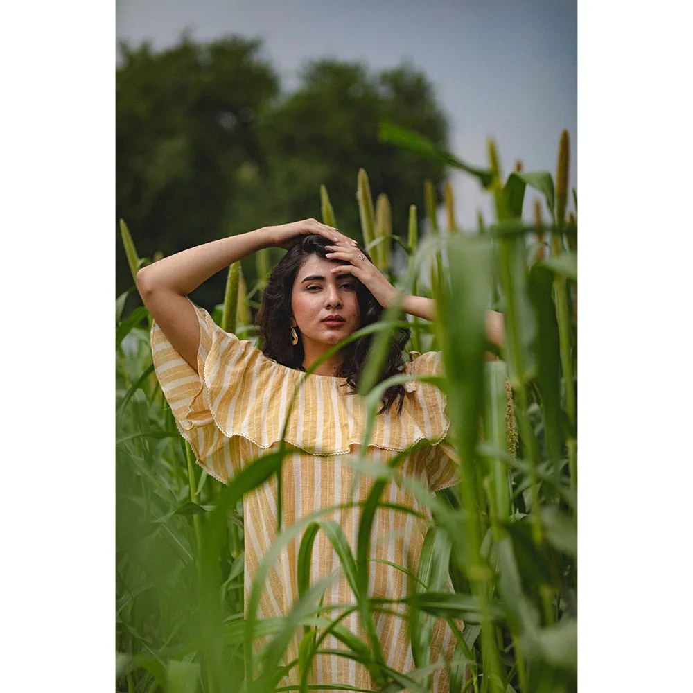 Mushio Off Shoulder Saanwre Dress