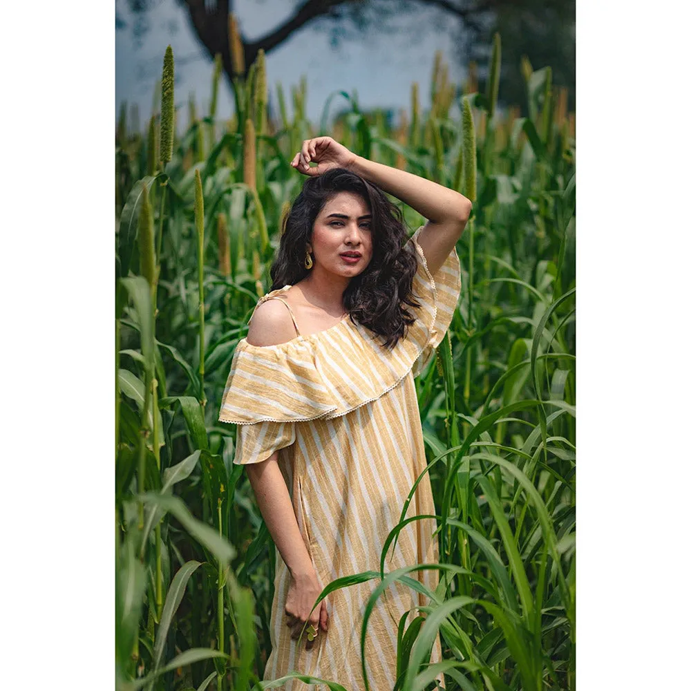 Mushio Off Shoulder Saanwre Dress