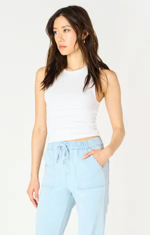 Ribbed Tank | White