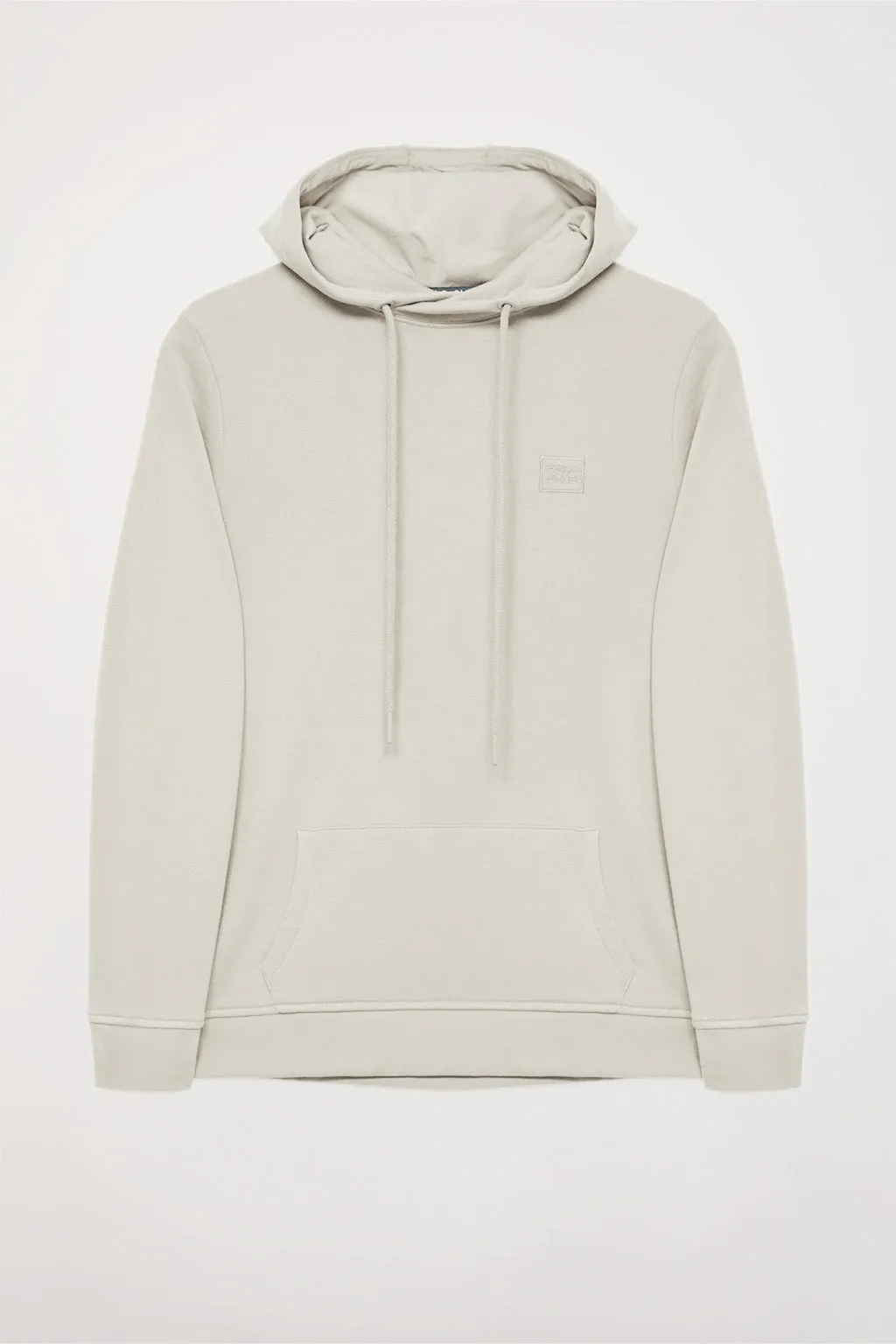 Sudadera de capucha y bolsillos gris claro con logo Polo Club