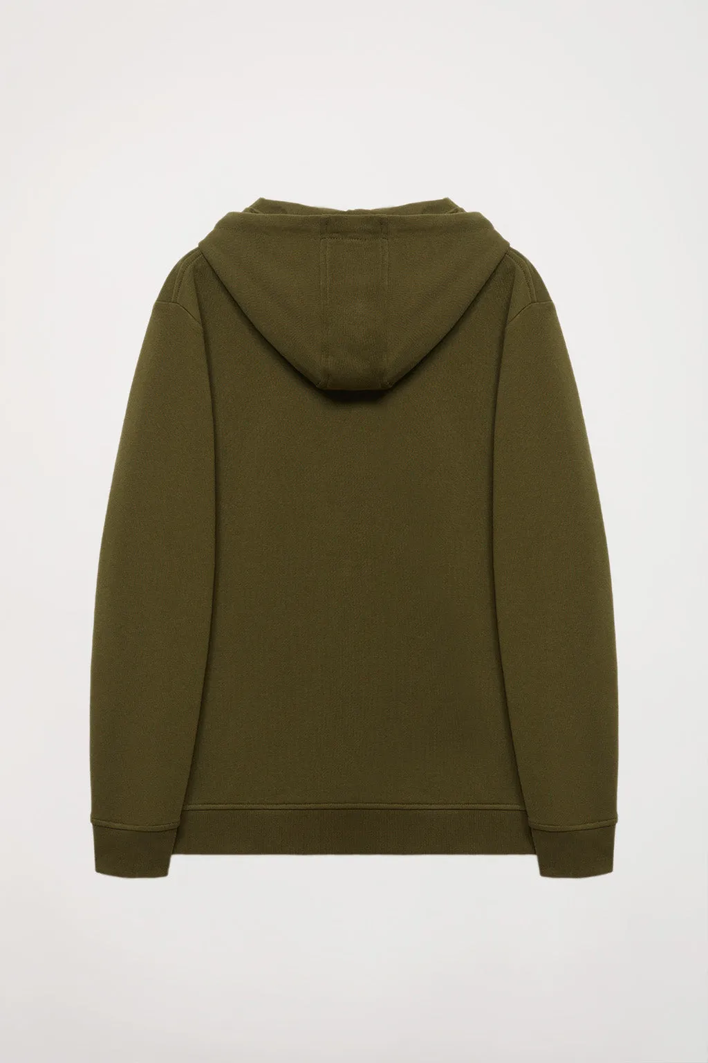 Sudadera de capucha y bolsillos verde oliva con logo Rigby Go