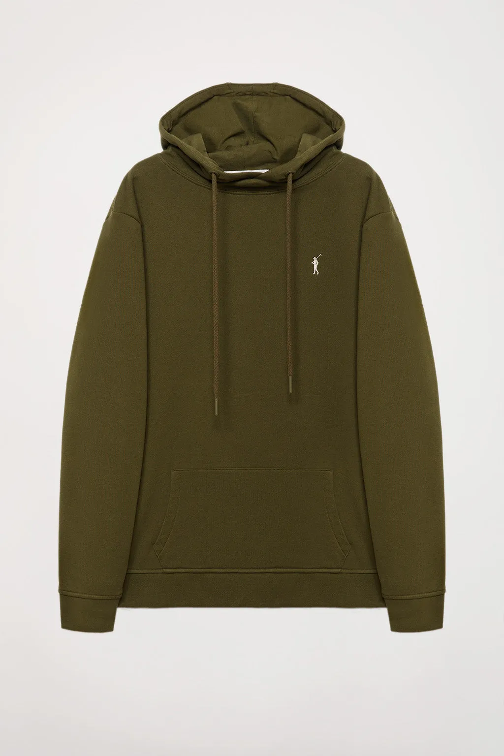 Sudadera de capucha y bolsillos verde oliva con logo Rigby Go