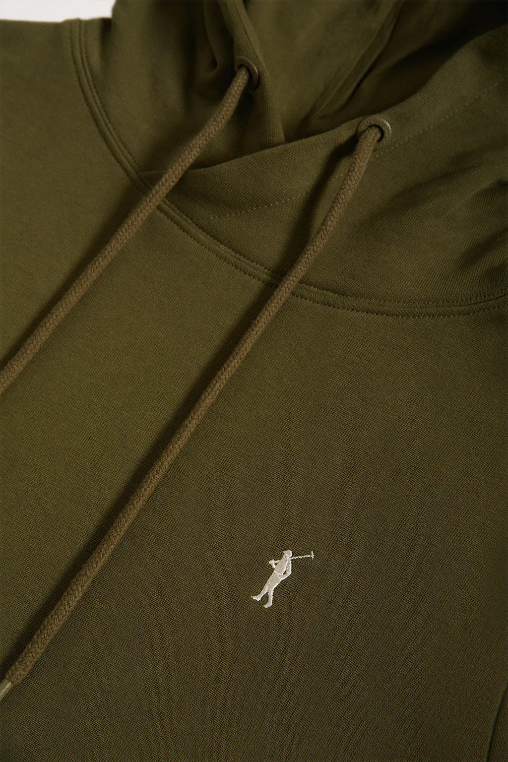 Sudadera de capucha y bolsillos verde oliva con logo Rigby Go