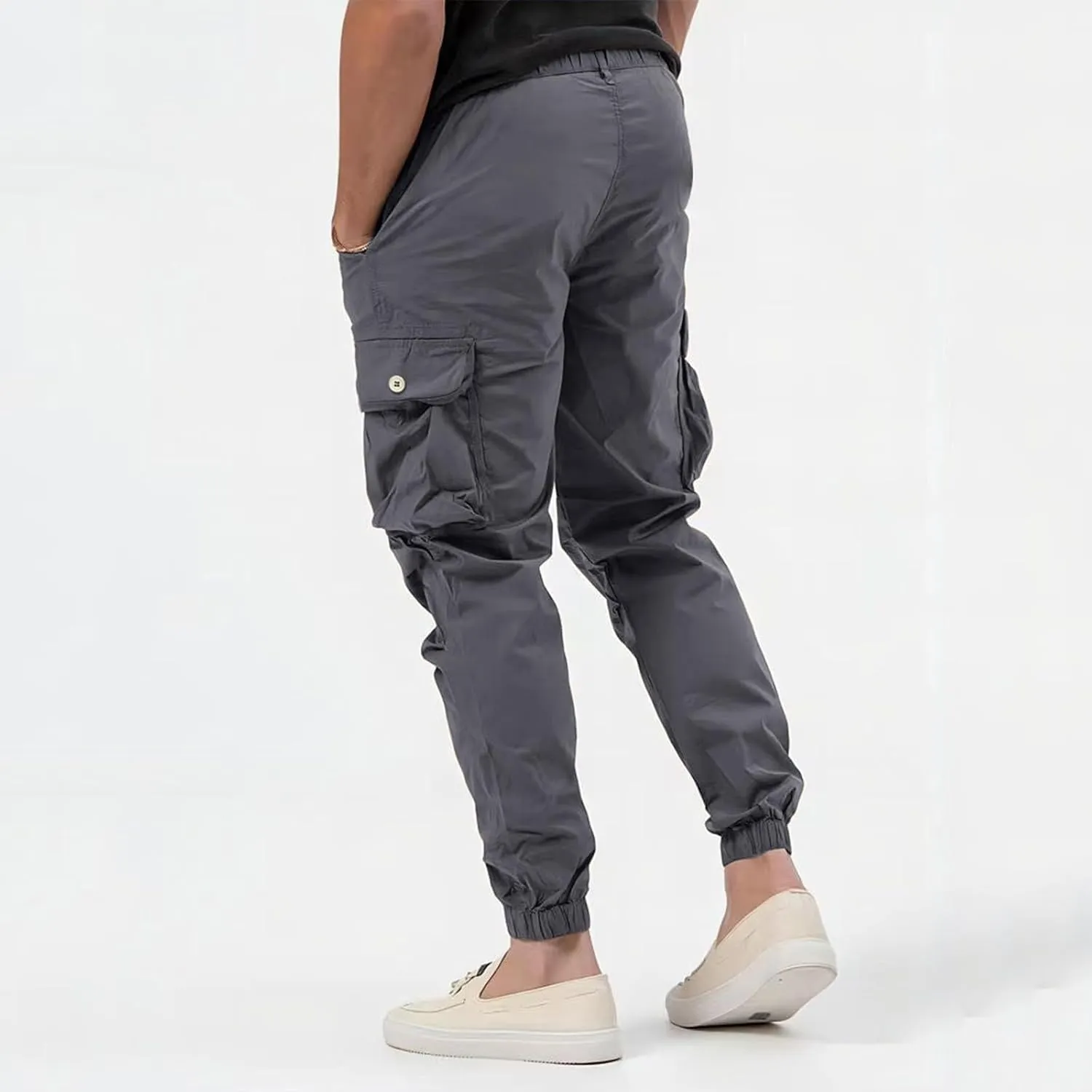 Sweatpants for Men Loose Fit Dress Pants for Men Stretch Waist Match Mens Wild Cargo Pants Corduroy Baggy Pants Mens