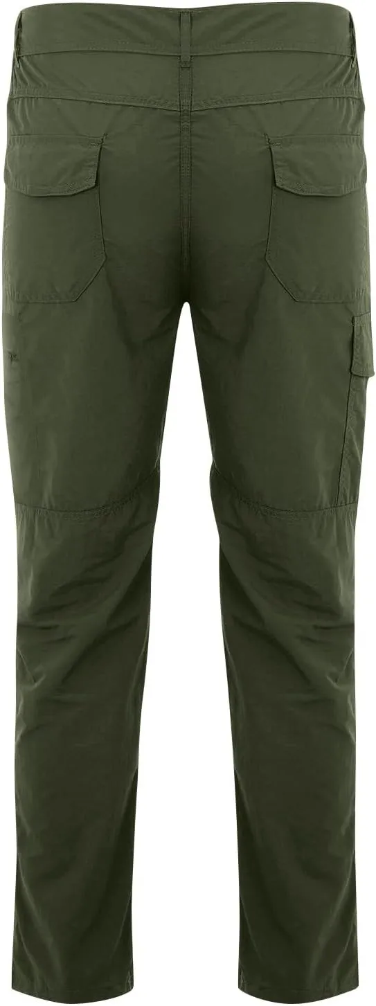 Tactic Pants for Men Water Resistant Cargo Hiking Work Pants Multi Pockets Quick Dry Ripstop Construction Trousers