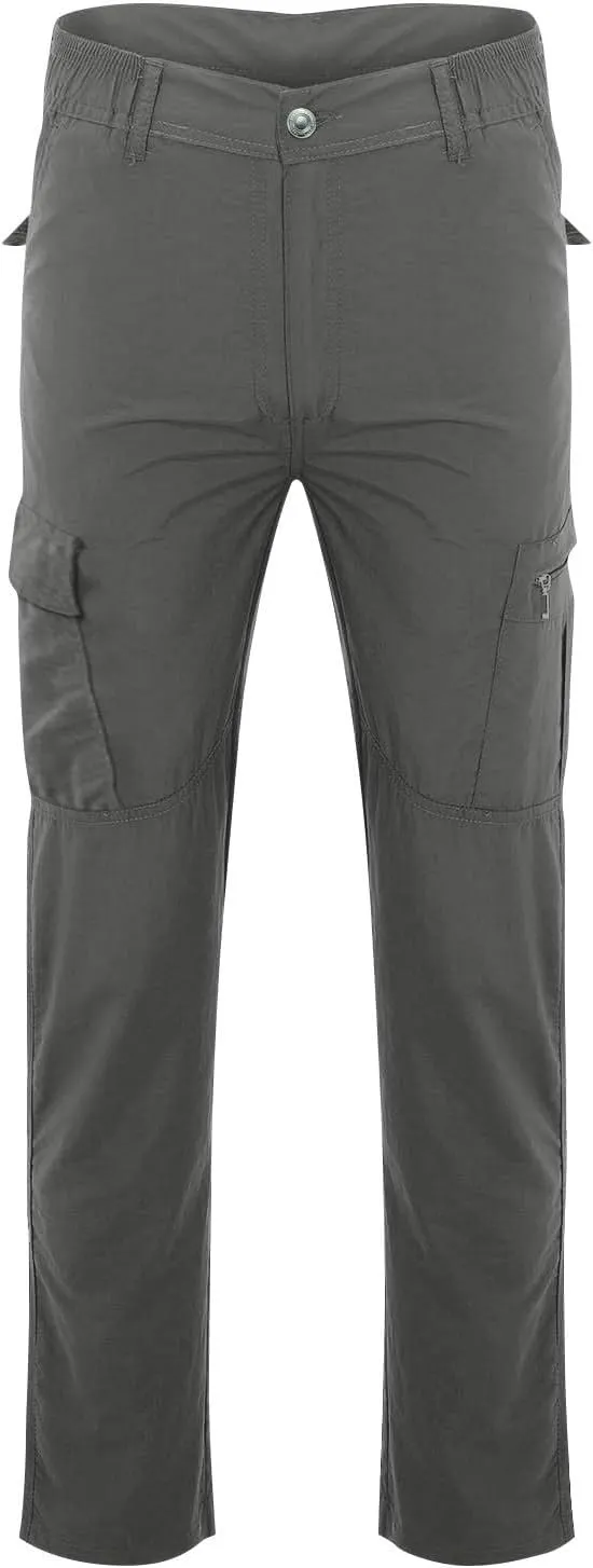 Tactic Pants for Men Water Resistant Cargo Hiking Work Pants Multi Pockets Quick Dry Ripstop Construction Trousers