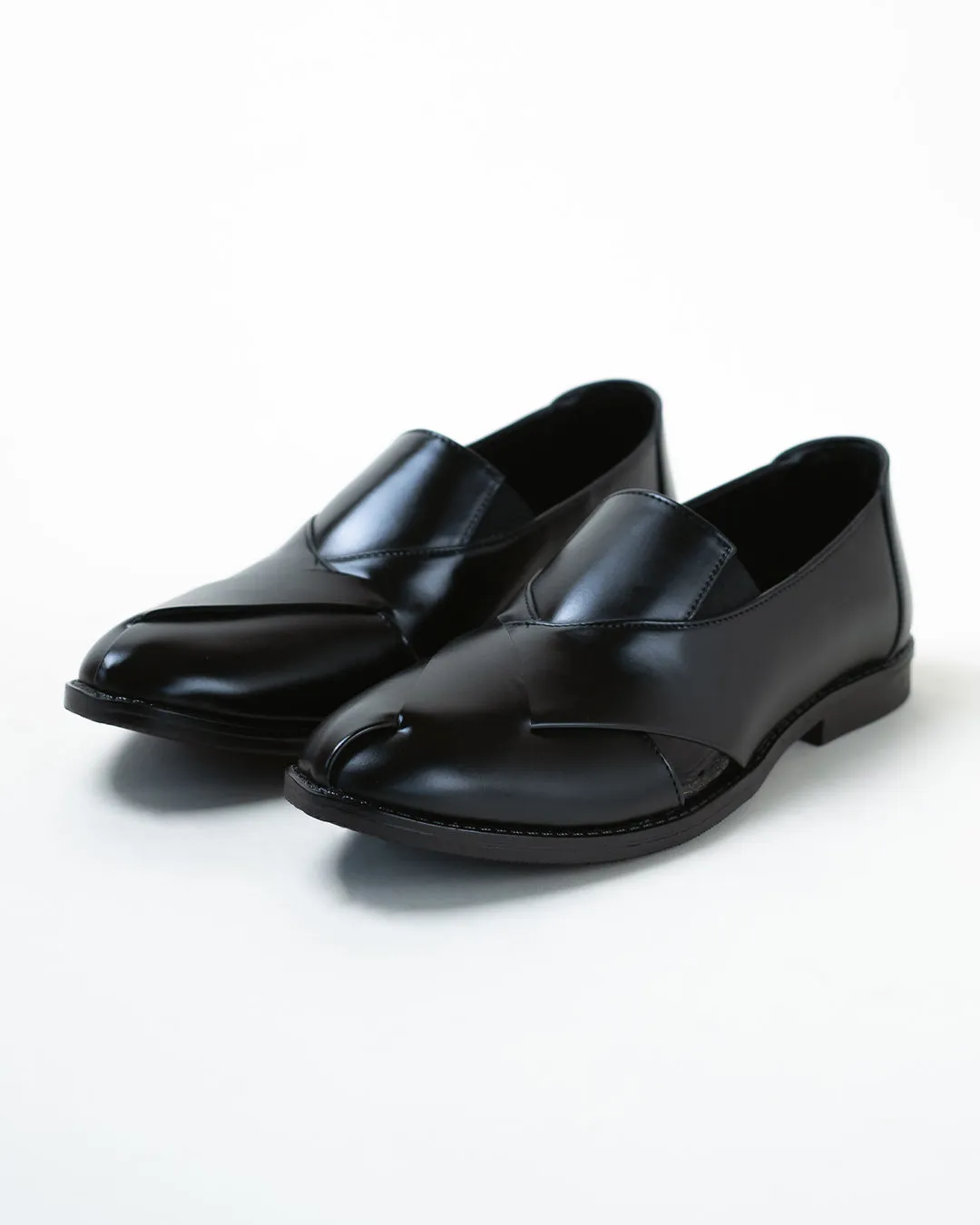 Tailored Aesthetics Black Shoes for Men