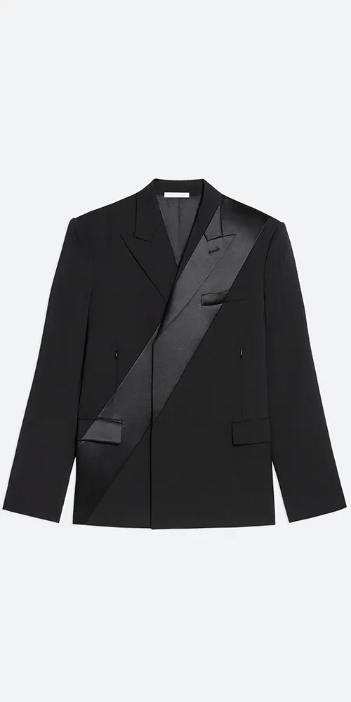 Virgin Wool Tuxedo Car Blazer