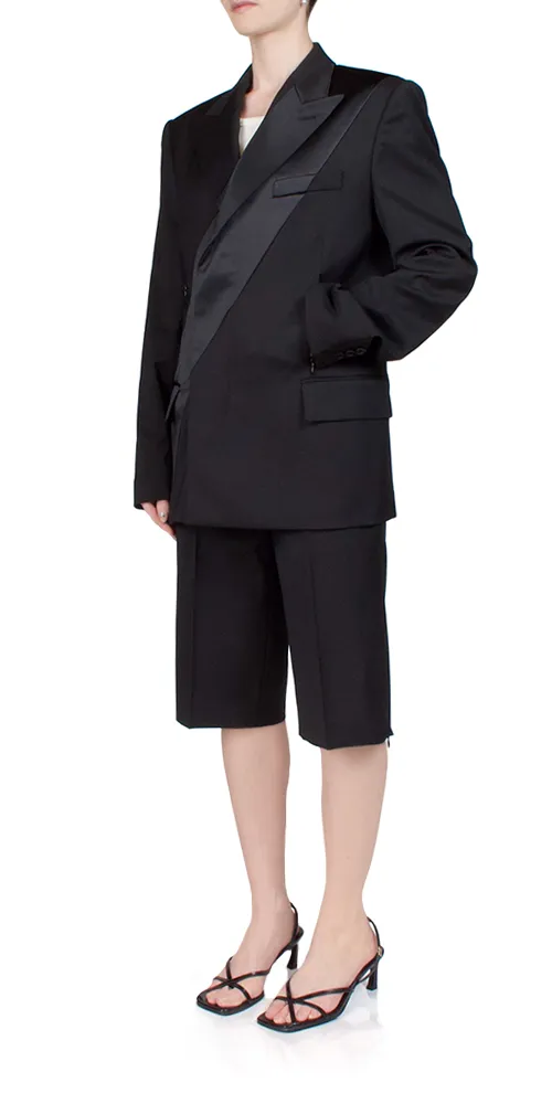 Virgin Wool Tuxedo Car Blazer