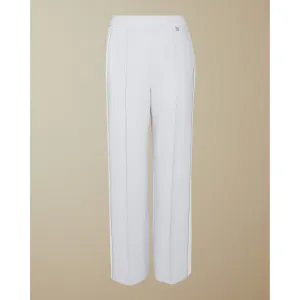 Women Wmt-Clarpa-Wh2W-Contrast Panel Wide Leg Trouser - Ivory